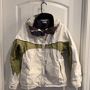 Columbia women’s ' White and Olive snow coat